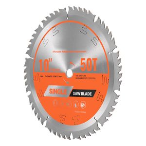 Lama circolare in carburo da 10 pollici con 50 denti affilati e attacco da 5/8 di pollice per taglio di legno pregiato - Product Image 2