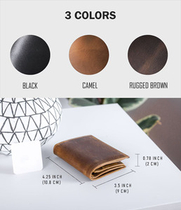 Vintage Real Leather Tri Fold <b>Wallet</b> <b>Men</b> Custom Printed Handcrafted Leather <b>Card</b> Holder Slim Durable <b>Wallet</b> LTW-0108 - Product Image 3