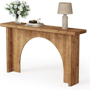 Consolle Lunga in Legno di Teak per Soggiorno, Tavolino Laterale per Casa, Appartamento, Hotel o Magazzino - Product Image 4