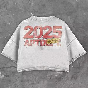 เสื้อยืดโอเวอร์ไซส์แขนยาวสไตล์วินเทจผ้าฝ้าย 100% ล้างสีแบบแอซิดวอช ฮิปฮอป สตรีทแวร์ สำหรับผู้ชาย พิมพ์ลายโลโก้ คุณภาพสูง ให้ความอบอุ่น - Product Image 1