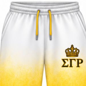 Sigma Gamma Rho Women's Tie Dyed <b>Trousers</b> White Gold Oversized Fit Greek Sorority Jogger Sweatpants Custom Casual Sports Lounge - Product Image 6