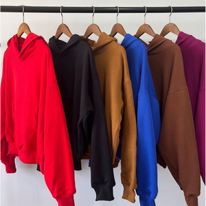 เสื้อฮู้ดดี้ผู้ชายทรงหลวมโอเวอร์ไซส์ ผ้าฝ้ายหนานุ่ม สวมใส่สบาย มีสไตล์ สตรีทแวร์ พิมพ์ลายพัฟฟ์ ประดับเพชร ของพร้อมส่ง ผู้ผลิตขายส่ง - Product Image 3