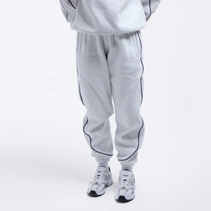 Premium Quality Fabric Wholesale Custom Women's Winter Sweatpants <b>Fleece</b> <b>Jogger</b> With Side Stripe Elastic Waist Streetwear Bottom - Product Image 3