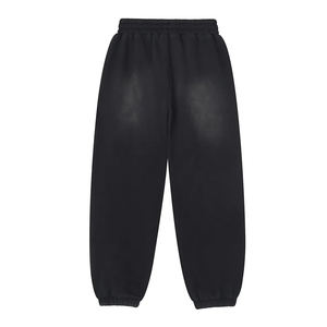 Pantalones Deportivos Personalizados para Hombre, Estilo Vintage, Lavado Ácido, Tela Mezclada, Cintura Media, Frente Plano, Cierre con Cordón, Ligeros - Product Image 2