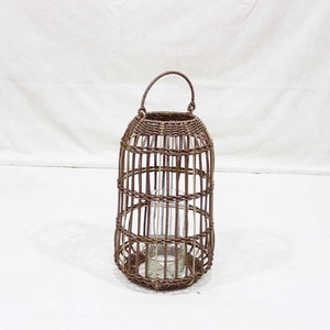 Lanterne en plastique écologique et durable faite à la main, forme cylindrique avec poignée pour la décoration de la maison, décorations de Noël et de mariage - Product Image 2