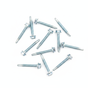 Premium PDC Carbon Steel Hex Washer Head Self-Drilling <b>Screws</b> (Metric/Inch) Zinc Coated Class 8 Heavy Duty Corrosion Resistant - Product Image 1