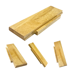 Panneaux en bois d'hévéa de qualité meublier, assemblés par joint de doigt, fournisseur de matériaux en bois massif stable pour tiroirs de cuisine - Product Image 4