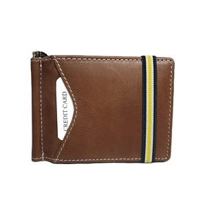 Carteras de Cuero Unisex con Clip para Dinero, Tarjeteros, Monederos RFID de Lujo al por Mayor, Suministro Indio, Carteras Cortas Elásticas de Poliéster - Product Image 1