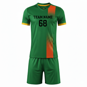 Uniforme de Fútbol Personalizado OEM 2026-2027, Pantalones Cortos de Fútbol con Estampado, Secado Rápido, Transpirable, Poliéster, Kit de Entrenamiento de Fútbol para Clubes y Equipos - Product Image 1