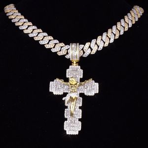 AMBER JEWELS Colgante de Lujo de Plata 925 con Moissanita, en Forma de Corona de Rosa, con Engaste de Canal de Corte Baguette, Amuleto Floral Temático, Rodio - Product Image 2
