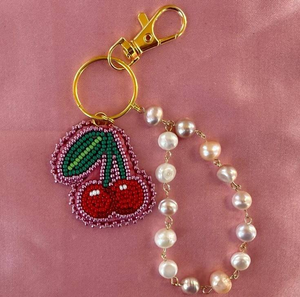 Seed Beaded Keychain Custom Embroidered Latest Crystal <b>Bag</b> <b>Charm</b> For Key <b>Bag</b> Wholesale Boutique Fashion Gift BY MULTI CRAFT - Product Image 5