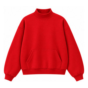 Cozy Custom Women’s Oversized Mock Neck <b>Long</b> <b>Sleeve</b> Sweatshirt Loose Fit Pullover Casual Streetwear <b>Top</b> - Product Image 1