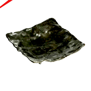 New Arrival Square Shape Irregular Designer <b>Tray</b> <b>Black</b> Coated for Home Hotel & Restaurants Fruit Serving Platter - Product Image 1