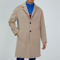 Manteau en laine imperméable au design tendance, nouvelle arrivée, logo personnalisé, coupe ajustée, écologique, vêtements d'hiver pour hommes, best-seller, fabriqué au Pakistan
