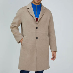 Manteau en laine imperméable au design tendance, nouvelle arrivée, logo personnalisé, coupe ajustée, écologique, vêtements d'hiver pour hommes, best-seller, fabriqué au Pakistan - Product Image 4