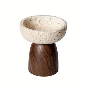 Bol en travertin fait main, pierre naturelle, décoratif, pour cadeau de mariage, restaurant, hôtel et intérieurs de luxe - Product Image 1