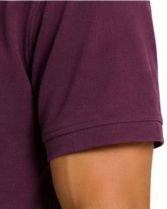 Purple Men Polo Shirt Short Sleeve Cotton Pique Fabric Casual Plain Design Turn <b>Down</b> Collar Custom Summer Classic Polo T Shirt - Product Image 4