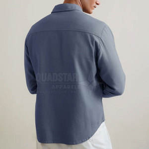 เสื้อเชิ้ตผู้ชายปักโลโก้คุณภาพสูงสั่งทำพิเศษ ผ้าฝ้าย 100% ระบายอากาศดี สไตล์ลำลอง สำหรับฤดูใบไม้ผลิ ดีไซน์ใหม่ ขายดีที่สุด - Product Image 2