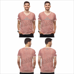 T-shirts pour hommes en coton 100% - Coupe ample respirante à col en V - Logo imprimé personnalisé - Marque privée - Vêtements d'été - Product Image 6