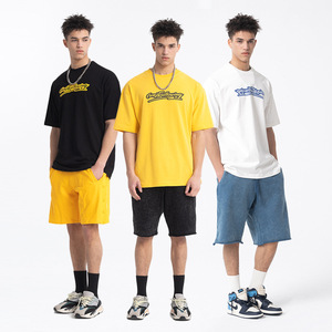 เสื้อยืดโอเวอร์ไซส์ผู้ชายผ้าฝ้ายออร์แกนิค 100% แบบเรียบ พร้อมพิมพ์ลายดิจิทัล ระบายอากาศได้ดีและเป็นมิตรกับสิ่งแวดล้อม - Product Image 5