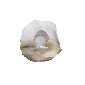Portavelas de Piedra Natural Tallado a Mano de Jaspe Mookaite, Gema de Ágata Curativa, Venta al por Mayor - Product Image 4