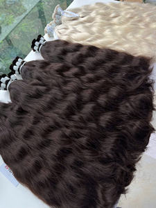 Extensiones de Cabello Humano Virgen Vietnamita de Hanoi, Precio de Fábrica, Cabello Virgen al por Mayor, Puntas Completas, Logotipo Personalizado, Todos los Colores - Product Image 6