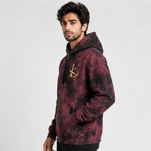 Sudadera con Capucha para Hombre, Estilo Urbano de Alta Gama, Lavado Ácido, Diseño con Patrón Lavado, Ajuste Cómodo, Material Duradero, Servicio OEM, Apariencia Elegante - Product Image 6