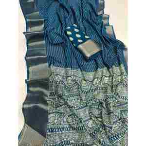 ชุดผ้าไหมพิมพ์ลาย dola ชุดทำงานผ้าแจ็คการ์ด - Product Image 1