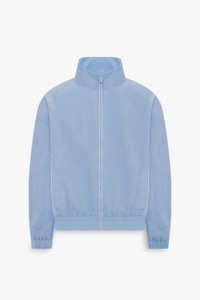 Sweat-shirts pour hommes de haute qualité avec logo personnalisé, bleu poudré, 2 pièces, en coton froissé, coupe-vent, écologique, veste zippée d'hiver - Product Image 5
