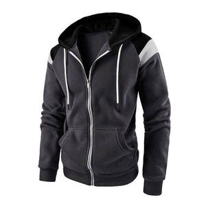 Sweat à capuche zippé pour homme en tissu polaire doux, fermeture éclair intégrale et poches spacieuses pour les activités de plein air et l'entraînement en salle de sport - Product Image 6