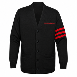 Ajoutez vos pulls personnalisés de haute qualité à col en V pour les logos des sororités/fraternités/écoles/collèges/universités, cardigans tricotés - Product Image 1