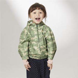 ODM Sudadera con capucha Camuflaje Verde Abrigo corto Estilo hermoso para niñas - Product Image 2