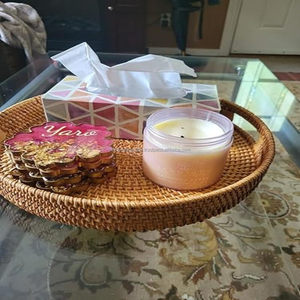 ถาดรองหวายสำหรับทำมือเป็นมิตรต่อสิ่งแวดล้อมเครื่องใช้บนโต๊ะอาหารสำหรับตกแต่งรีสอร์ทคาเฟ่และบ้านเวียดนาม - Product Image 4