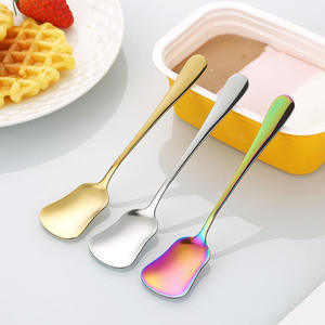 Juego de Mini Cucharas de Postre de Acero Inoxidable, Color Dorado y Negro, para Café, Té, Helado, Cucharas para Mezclar, Colección de Vajilla Premium - Product Image 2