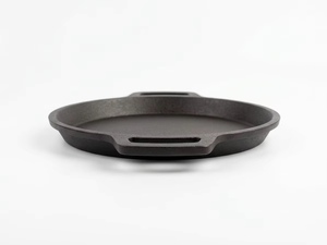 Poêle à paella en fonte de qualité supérieure, ronde, non revêtue, résistante au four, avec maintien de la chaleur, pour cuisinières à gaz et à induction - Product Image 2