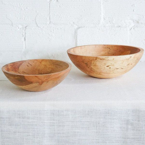 Tazón de madera ecológico hecho a mano con acabado natural, tazón grande para mezclar ensaladas para el hogar y restaurantes, utensilios de cocina sostenibles. - Product Image 3