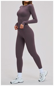 Highly Professional Women,s Slim Fit Workout Sportswear Set Includes High Waist Leggie Bra Plus Size Anti-Bacterial Washed Solid - Product Image 3