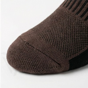 Brown Crew <b>Socks</b> Breathable Polyester Spandex <b>Running</b> Athletic Solid Color Men Women Autumn Sport Wear - Product Image 6