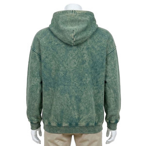 Sweat-shirt à capuche zippé pour homme, couleur unie, polaire, écologique, respirant, spandex/polyester, coupe décontractée, manches régulières, hiver - Product Image 2