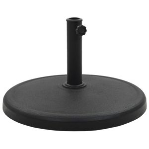Base per Ombrellone Rotonda in Poliresina Nera da 18,5 kg per Ombrelloni da Patio e Basi per Ombrelloni - Product Image 1
