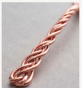 Ensemble de couverts en acier inoxydable élégant, finition rose gold PVD, design torsadé, pour salle à manger, cuisine, mariage, restaurant et fêtes - Product Image 3