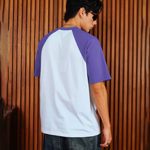T-shirts imprimés pour hommes Back Street Boys, vêtements streetwear stylés Y2K, fabricant de vêtements, manches raglan violettes, t-shirt graphique - Product Image 5