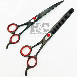 กรรไกรตัดขนสัตว์เลี้ยงแบบมืออาชีพกรรไกรตัดขนสัตว์เลี้ยงแบบโค้งออกแบบโลโก้ได้อย่างอิสระ - Product Image 2