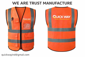 Gilet de sécurité à haute visibilité de classe 2, orange, réfléchissant, avec poches, logo personnalisé imprimé, vêtements de travail - Product Image 2