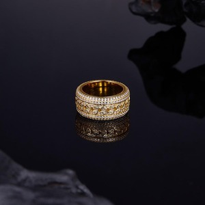 Bague Hiphop en Moissanite en Gros – Accessoire de Bijouterie de Luxe pour un Style Moderne – Fournisseur en Gros - Product Image 4