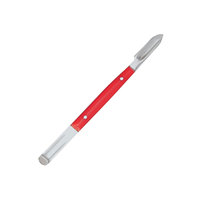 Couteau à cire rouge compact, manche en plastique, 130 mm, outil de découpe et de modelage de précision pour la sculpture de la cire