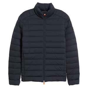 Chaqueta Acolchada de Alta Calidad para Hombre, MOQ Bajo, Chaqueta de Burbujas, Chaqueta de Invierno para Exteriores, Talla Grande, Negra, Marca Personalizada, Cuello Alto - Product Image 1
