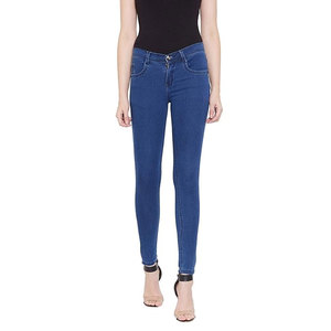 Jean pour femme, coupe classique, taille mi-haute, 100% coton, confortable, respirant, décontracté, nouveau design tendance, prix raisonnable - Product Image 1