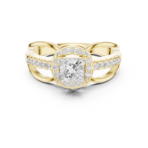 Bijoux en amande Bague cocktail de luxe 10 carats avec grosse pierre de diamant CZ pour la fête - Product Image 2