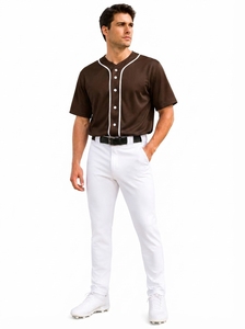 Conjunto de Uniforme de Béisbol Atlético, Jersey y Pantalones Duraderos de Alto Rendimiento para Entrenamiento y Torneos - Product Image 4